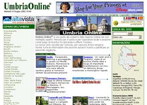 Visitate il sito Umbriaonline partendo dalla versione in lingua italiana